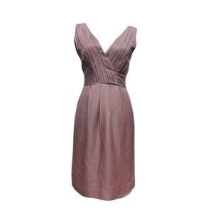 Banana Republic Sleeveless Wrap-Style Sheath Dress Mauve Pink Size 2